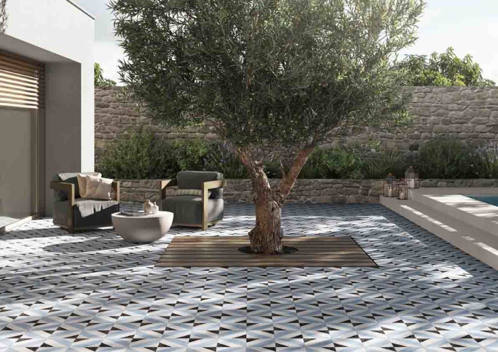 Carrelage Terrasse Style Carreaux Ciment